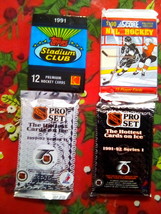 NHL Hockey Card wax Packs Bulk Lot Pro Set, Score, Stadium Club NEW - £2.16 GBP