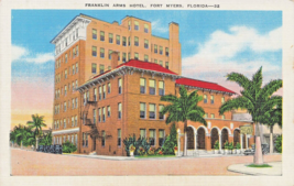 Fort Myers Florida~Franklin Arms Hotel~Antique Vintage Postcard - £8.15 GBP