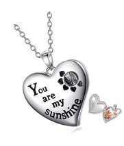 Heart Locket Necklace That Hold Pictures Sterling Silver for - $139.18