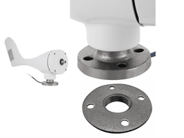Threaded Wind Turbine Flange to 1-1/4&quot; Pipe Adapter, No Welding, Steel - $34.00