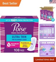 Discreet Ultra Thin Incontinence Pads for Women - 5 Drop Maximum Protection - $62.00