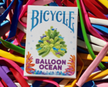 Balloon Ocean Bicycle Playing Cards With Numbered Seal - $13.85