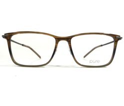 Marchon Airlock AURA 2003 216 Eyeglasses Frames Brown Gray Square 53-16-145 - £74.59 GBP