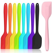 9 Pcs 8.5&#39;&#39; Silicone Spatulas, Seamless One Piece Small Rubber Spatula, Heat Res - £19.17 GBP