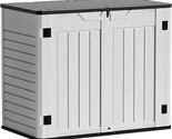 Outdoor Horizontal Resin Storage Sheds 34 Cu. Ft. Weather Resistant Resi... - $442.99