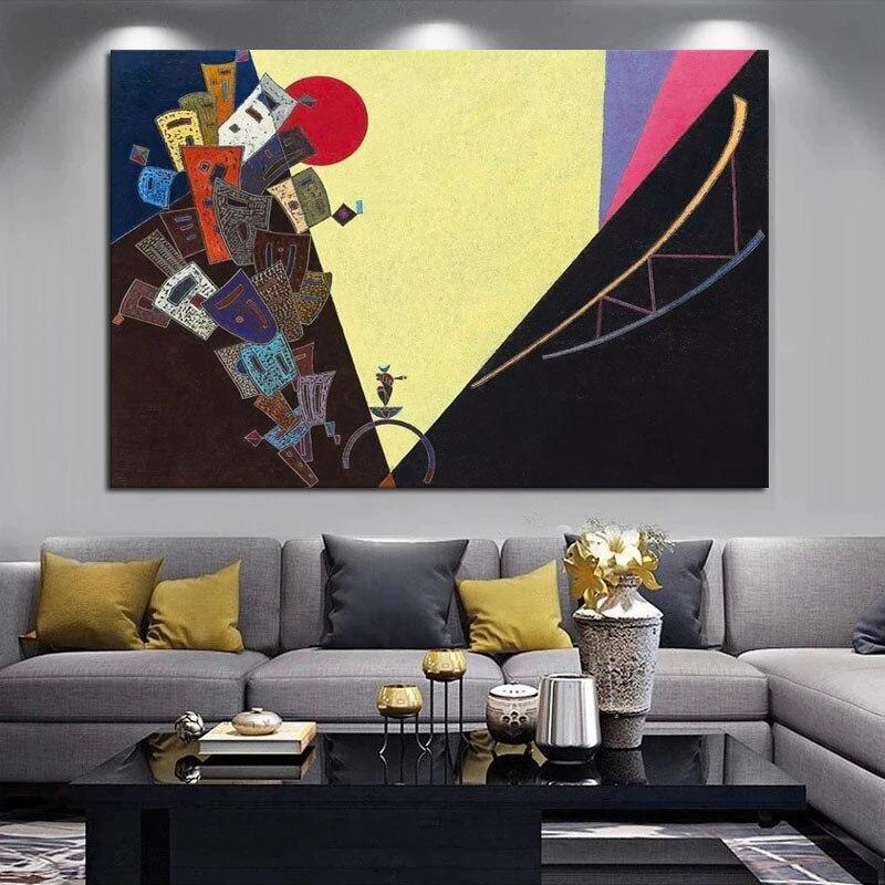 Hand Painted Abstract Oil Paintings Famous Wassily Kandinskys Canvas Art Christm