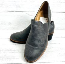 Life Stride Zora 7.5W  Shoes Wedge Slip On Gray Elastic Comfort - $37.49