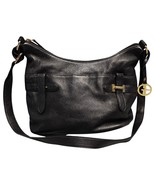 Giani Bernini Shoulder Bag Purse Womens Black Pebble Leather Adjustable ... - $603.97 MXN