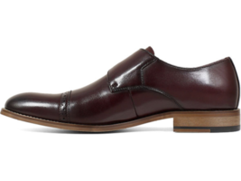 Stacy Adams Desmond Shoes Cap Toe Monk Strap Burgundy 25162-601 image 4
