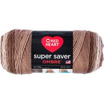 Red Heart Super Saver Ombre Yarn-Cocoa - £19.06 GBP