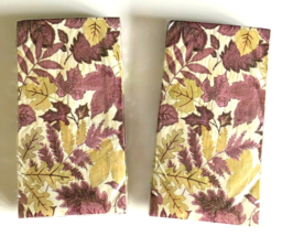 Autumn Amethyst Purple Paper Napkins Towels Buffet 20 Count 2 pk Bathroo... - £15.23 GBP
