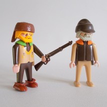 Playmobil Figures 3397 Trapper Tracker And Gold Hunter 3747 Miner 1992 - £11.66 GBP