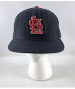 St. Louis Cardinals Fitted Baseball Hat New Era 5950 Blue USA - 7 1/2 - £19.53 GBP