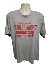 Rutgers University Scarlet Knights 1766 Athletic Dept Adult Large Gray TShirt - £11.87 GBP