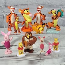 Winnie The Pooh Lot Tigger Piglet Owl Big Lot of 12 Figures Toys Asssorted - $29.69