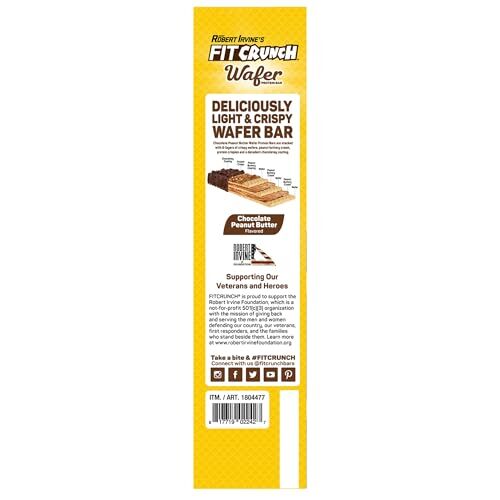 FITCRUNCH Wafer Protein Bars, 16g of Protein & 3g of Sugar (18 Bars, Chocolate P Item image 10