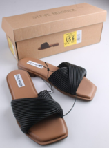 Steve Madden Donna Taglia 8.5 Limitt Sandalo Testurizzato Nero Nuovo In ... - $19.96