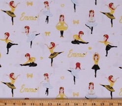 Cotton The Wiggles Emma Ballerina Ballet Dancing Fabric Print by Yard D580.50 - £11.25 GBP