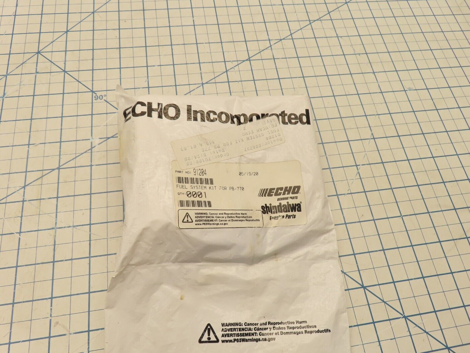 Echo 91204 Fuel System Maintenance Kit Blower PB-770 Factory Sealed - $23.20