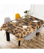 Leopard Fur Printing Table Cloth Tablecloth Table Cover - £18.04 GBP