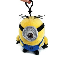 Despicable Me Plush MINION Stuffed Animal Backpack Clip Toy with zipper pocket - £10.71 GBP