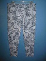 Ladies Thalia Sodi Blue Print Casual Pants Large - £7.83 GBP