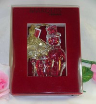 New Waterford Marquis 2013 Snowman  Lead Crystal Annual Christmas Tree Ornament - $28.99
