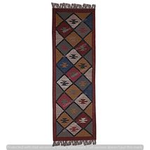 Kamal DURRY UDHYOG Throw Rugs Block Printed Cotton Throw Multi-Colored Handwoven - £52.97 GBP+