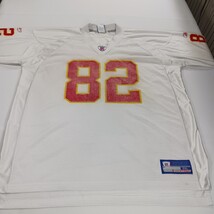 Vintage Reebok Dante Hall Kansas City Chiefs NFL Football Jersey #82 White 2XL image 13