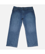 Carhartt Relaxed Fit Men&#39;s Size 44x30 Blue 100% Cotton 5 Pocket Jeans - £20.08 GBP