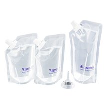 BLASANI Concealable Plastic Cruise Ship Rum Sneak Flask Kit Set (1x16oz,... - £10.10 GBP+