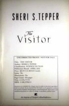 [Advance Uncorrected Proofs] The Visitor by Sheri S. Tepper / 2002 ARC - £18.26 GBP