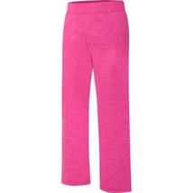 Hanes Girls Fleece Open Leg Sweat Pants Size X-Small 4-5 Fuchsia NEW - £7.87 GBP