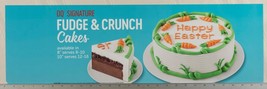 Dairy Queen Poster Backlit Plastic Fudge &amp; Crunch Easter Cakes 8x27 dq2 - $15.83