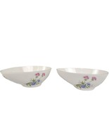 Set of 2 Crown Staffordshire WILD FLOWERS Avocado Bowls Fine Bowl China ... - $731.80 MXN