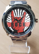 Love Rock Hand Sign Red Stylish Rare Quality Wrist Watch  - £28.11 GBP