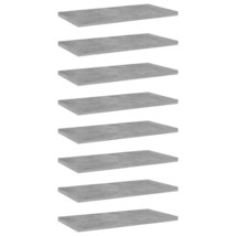  Shelf Set of 8 Concrete grey Engineered wood 15.7 x 7.9 x 0.6 in - $1,248.33 MXN