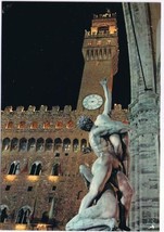 Italy Postcard Firenze Florence Rape of Sabines &amp; Tower Of Arnolphe - £3.17 GBP