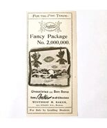Baker&#39;s Chocolate Bonbons 1897 Advertisement Victorian Candy Boston ADBN1A4 - $181.97 MXN