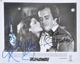 Runaway Cast Signed Photo x2 - Gene Simmons &amp; Kirsty Alley w/coa - £207.03 GBP