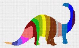 Pepita Needlepoint Canvas: Dino Palette Silhouette, 10&quot; x 6&quot; - $50.00+