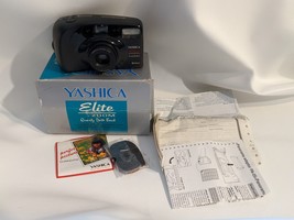 Yashica Elite Zoom QD Quartz Date Back 35mm Black Film Camera Working Box - £63.96 GBP