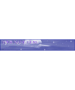 Custom Designed Web banner Moon Stars  Mountain top Night Website Banner... - £5.57 GBP