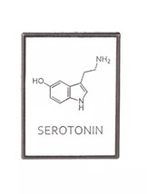Serotonin Molecular Structure Fun Science Metal Enamel Pin - £4.71 GBP