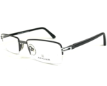 Augar Brille Rahmen 197 COL 105 Schwarz Silber 22KT Gp Vergoldet 53-18-140 - £88.62 GBP