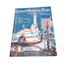&quot;Beneath Venetian Skies&quot; —Lewis and Young, Rose — Antique Sheet Music 1927 - $108.65 MXN