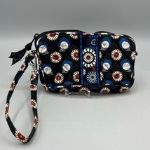 Vera Bradley 7&quot; Wristlet Wallet Clutch Small Purse Night Owl Pattern Quilted - £10.16 GBP
