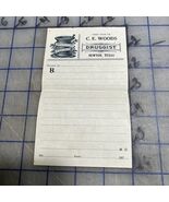 antique Prescription Sheet C. E. Woods Druggist Newton Texas 1920s - €8,72 EUR