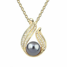Simulated Water Pearl Necklace #Z6293 - $5.00