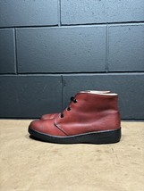 Vintage Bates Floaters Burgundy Leather Wool Lined Chukka Boots Wmns Sz 8.5 - $29.96